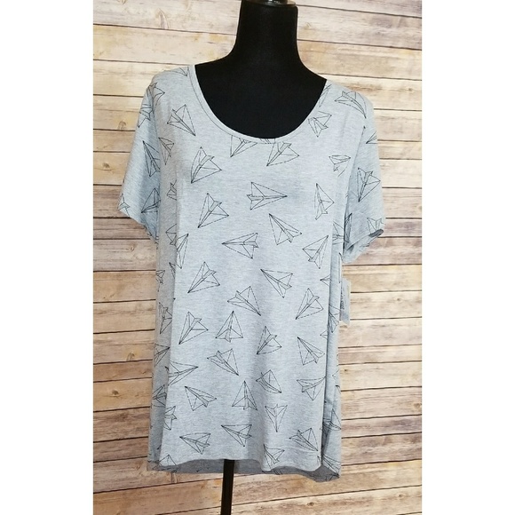 LuLaRoe Tops - LuLaRoe Classic 2XL NWT ~ PAPER AIRPLANES ~